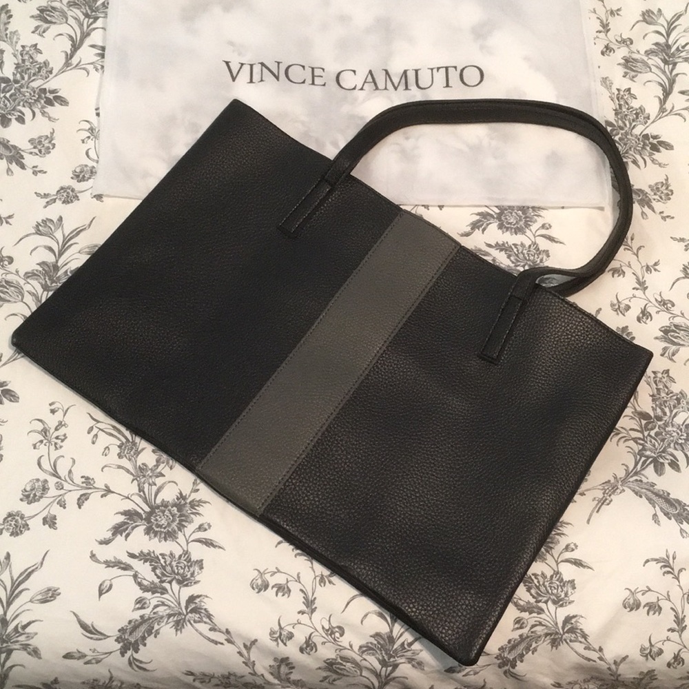 Vince Camuto Luck Tote Black and Gray
